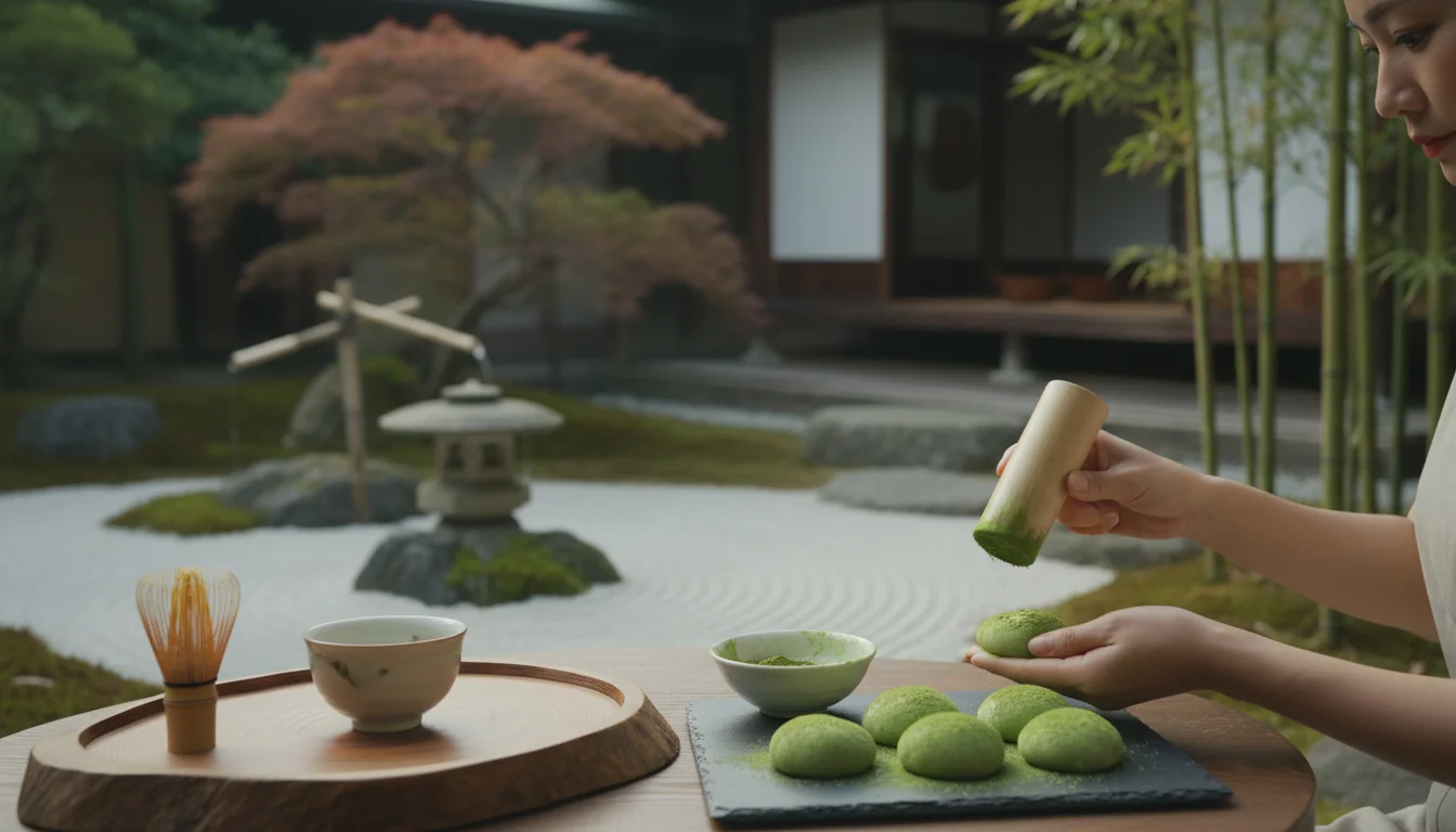 Matcha mochi ritual - Traditional - Zen Garden Cuisine Tranquil Matcha Mochi Ritual - Experience serene **Matcha - Gemini Auto Post